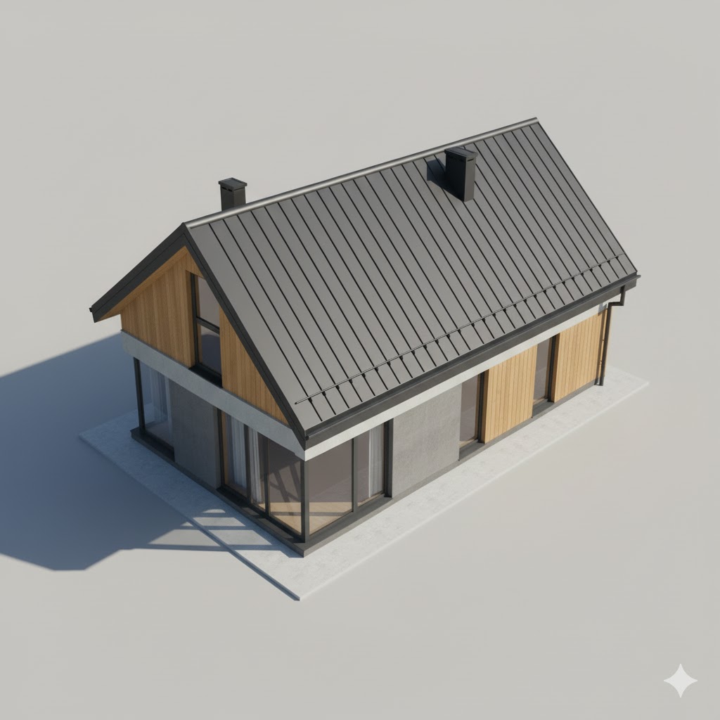 Professional roofing work